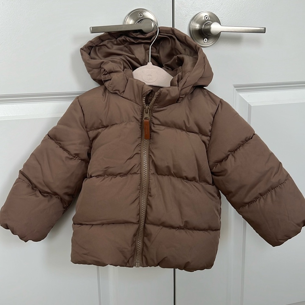 H&M kids brown puffer jacket